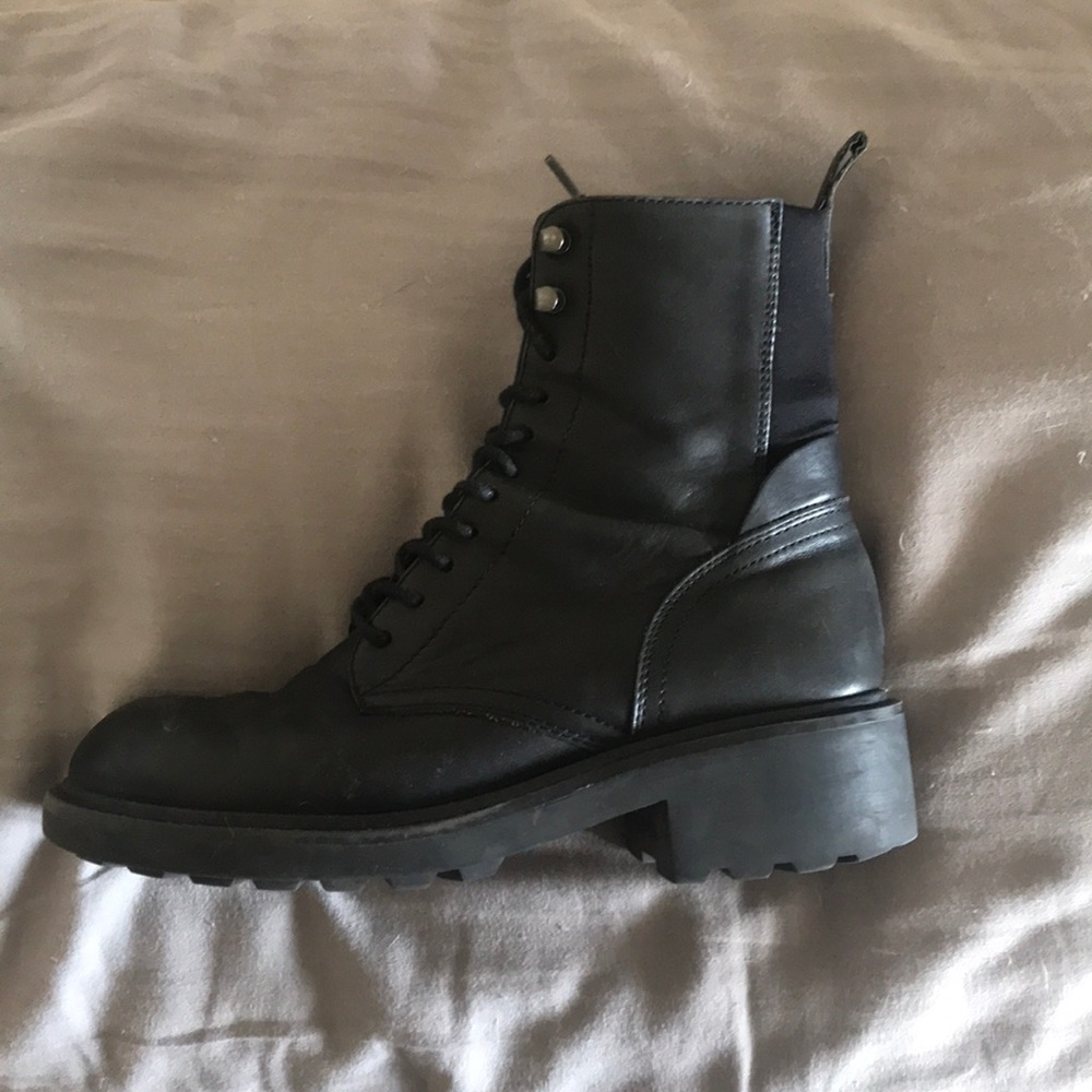 Ash Combat Boots
